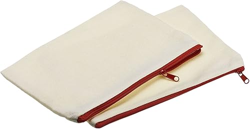 YOKIVE Paquete de 4 bolsas de lona con cremallera, bolsas multiusos con cremallera, estuche para lápices, cosméticos, suministros de viaje, bolsillo