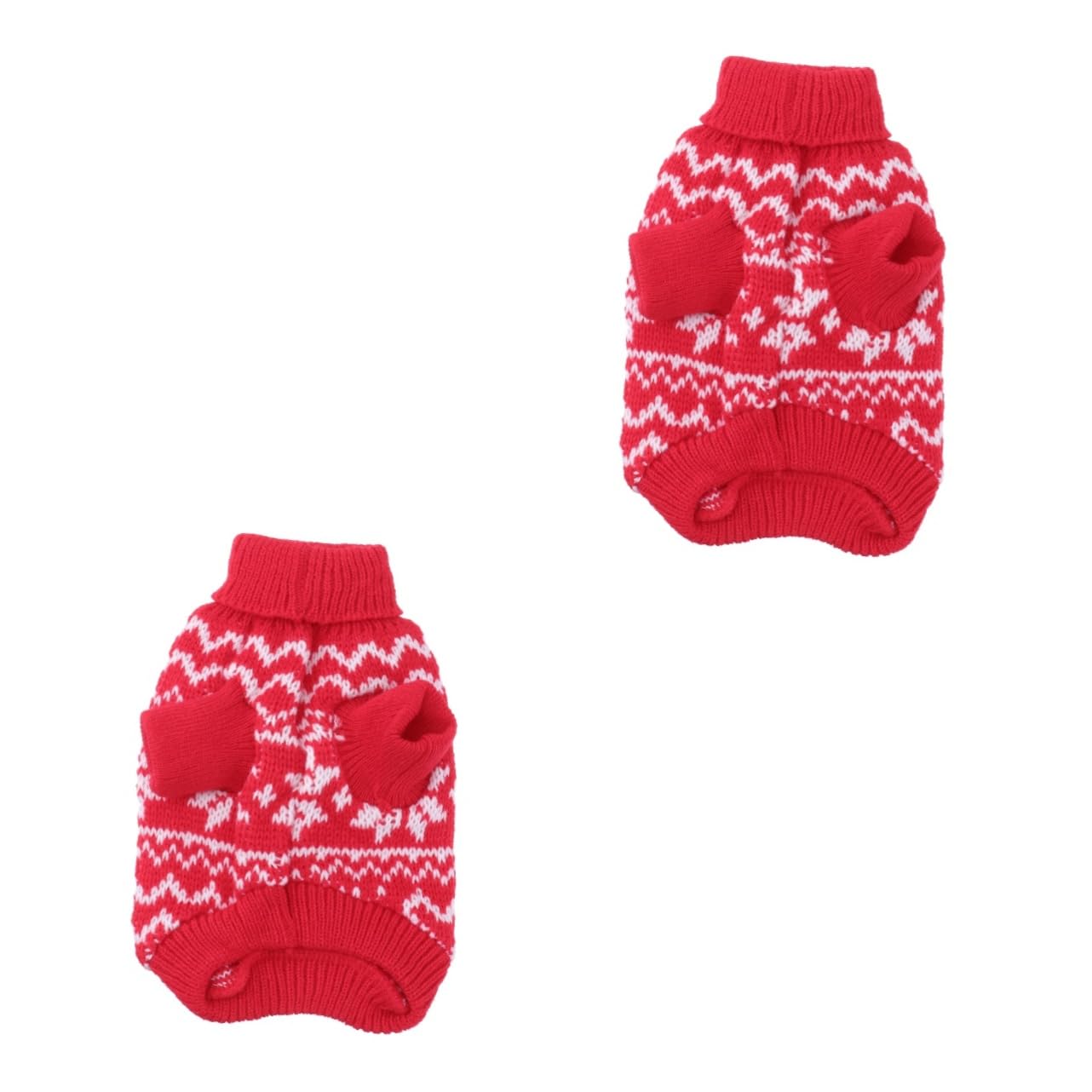 Pull de Noël pour chien rouge à flocon pour photos de famille