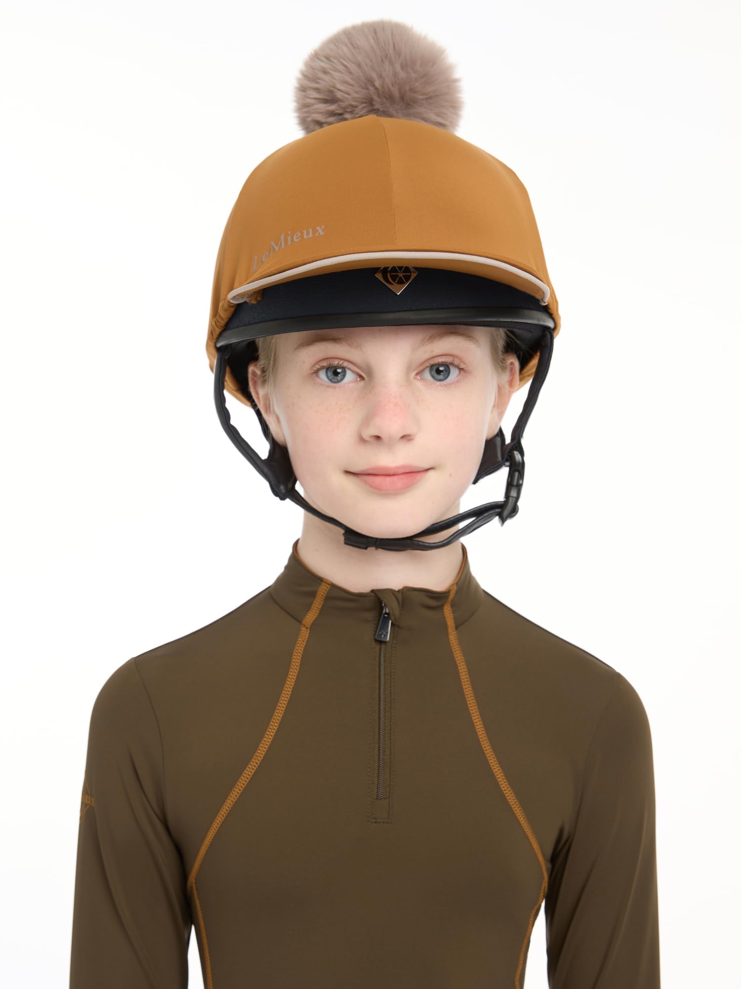 LeMieux Pippa Hat Silk Ginger, One Size