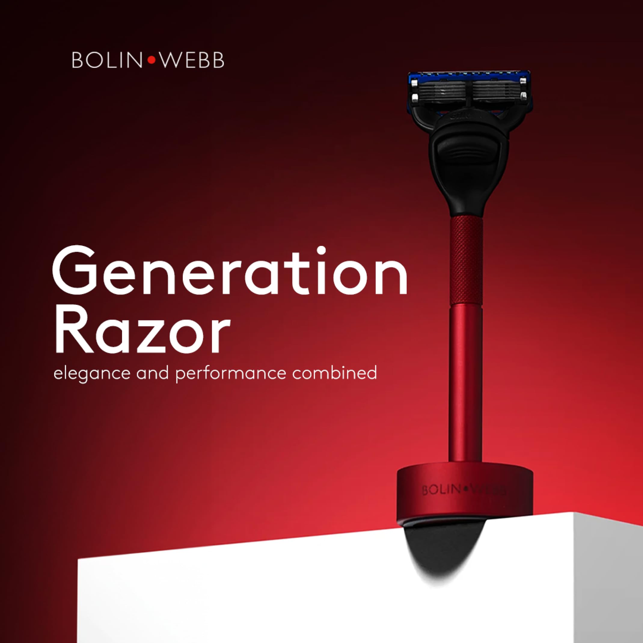 Bolin Webb Generation Razor & Stand, Luxury Razors for Men with Gillette Fusion 5 Blades - Image 4