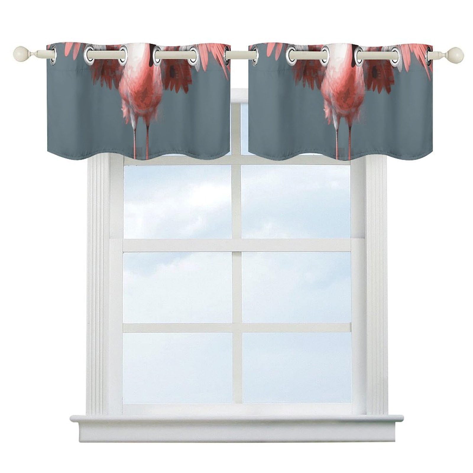 Rideaux occultants de qualité supérieure isolants à motif de flamant rose chic