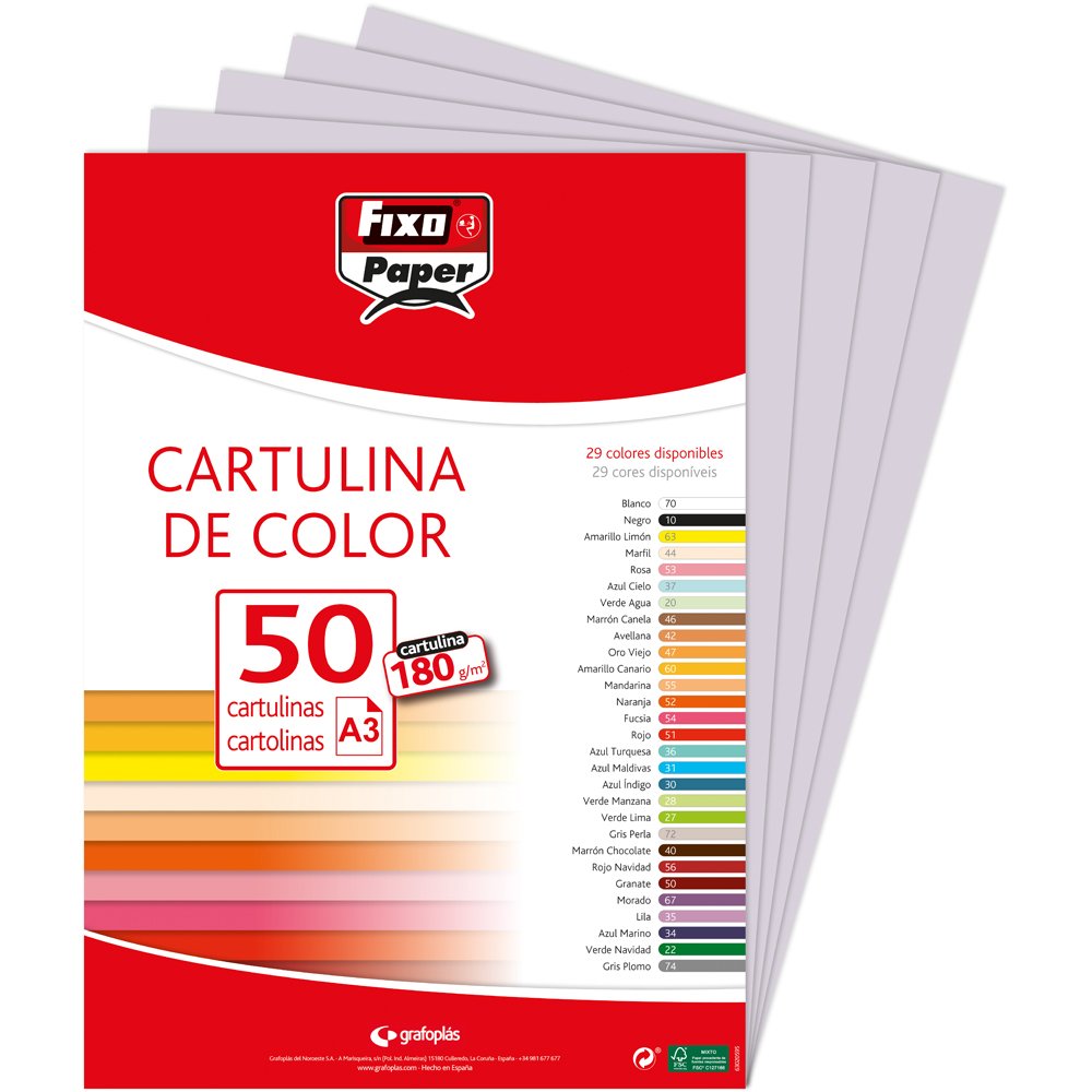 Fixo Paper 11110470 - Pack de 100 – Cartulina blanca A4, 180g — view 63