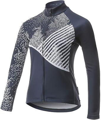 CATENA Womens Cycling Jersey Thermal Shirt Top Autumn Winter Long Sleeve Bicycle Jacket Close-Fitting