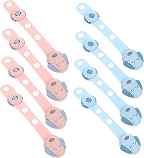 Toyvian 8 Peças Fechaduras De Gaveta Para Crianças Fechaduras Magnéticas De Geladeira Adesivos Produtos De Segurança Para Bebês Fechaduras De Gaveta De Segurança À Prova De Bebês Travas À