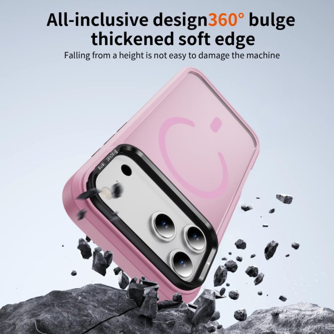 Étui de téléphone de Luxe avec Support magnétique, trépied pour Appareil Photo et Protection Antichoc pour iPhone 15 Plus (pour iPhone 15 Plus/Noir)