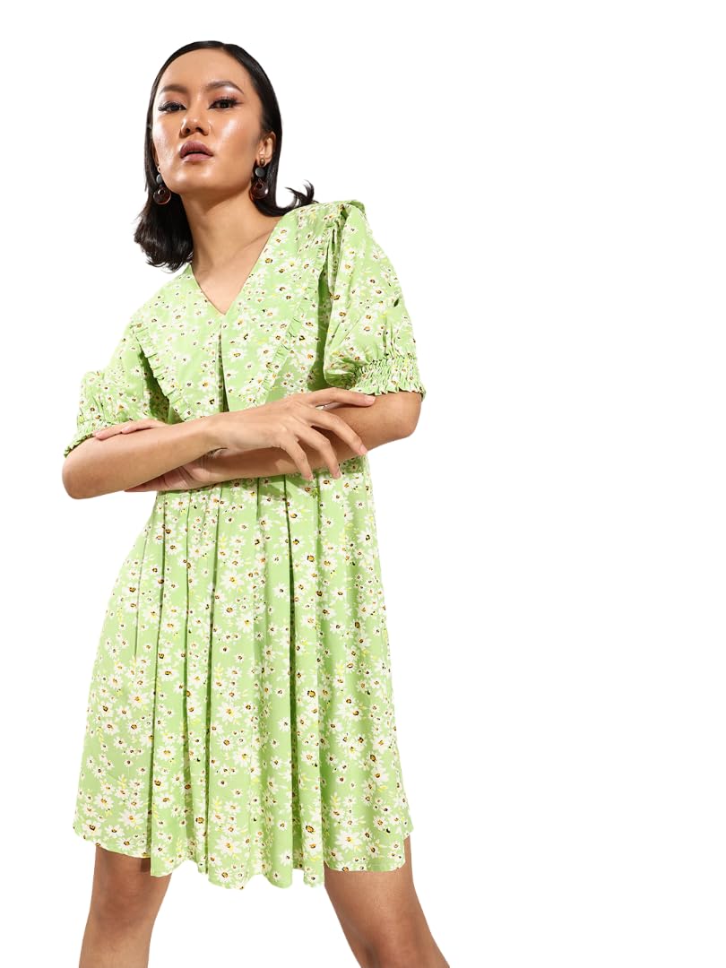 Athena Lifestyle Women and Girls Cotton Viscose Others Stylised Short Sleeve Casual Dress Athena Lifestyle Women and Girls Cotton Viscose Others Stylised Short Sleeve Casual Dress