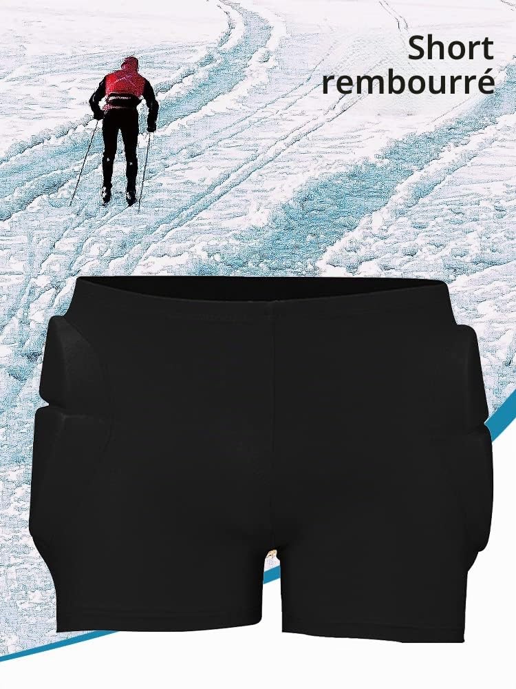 Short rembourré de protection des hanches pour enfants 3D, coussinets de protection des fesses pour snowboard, patinage