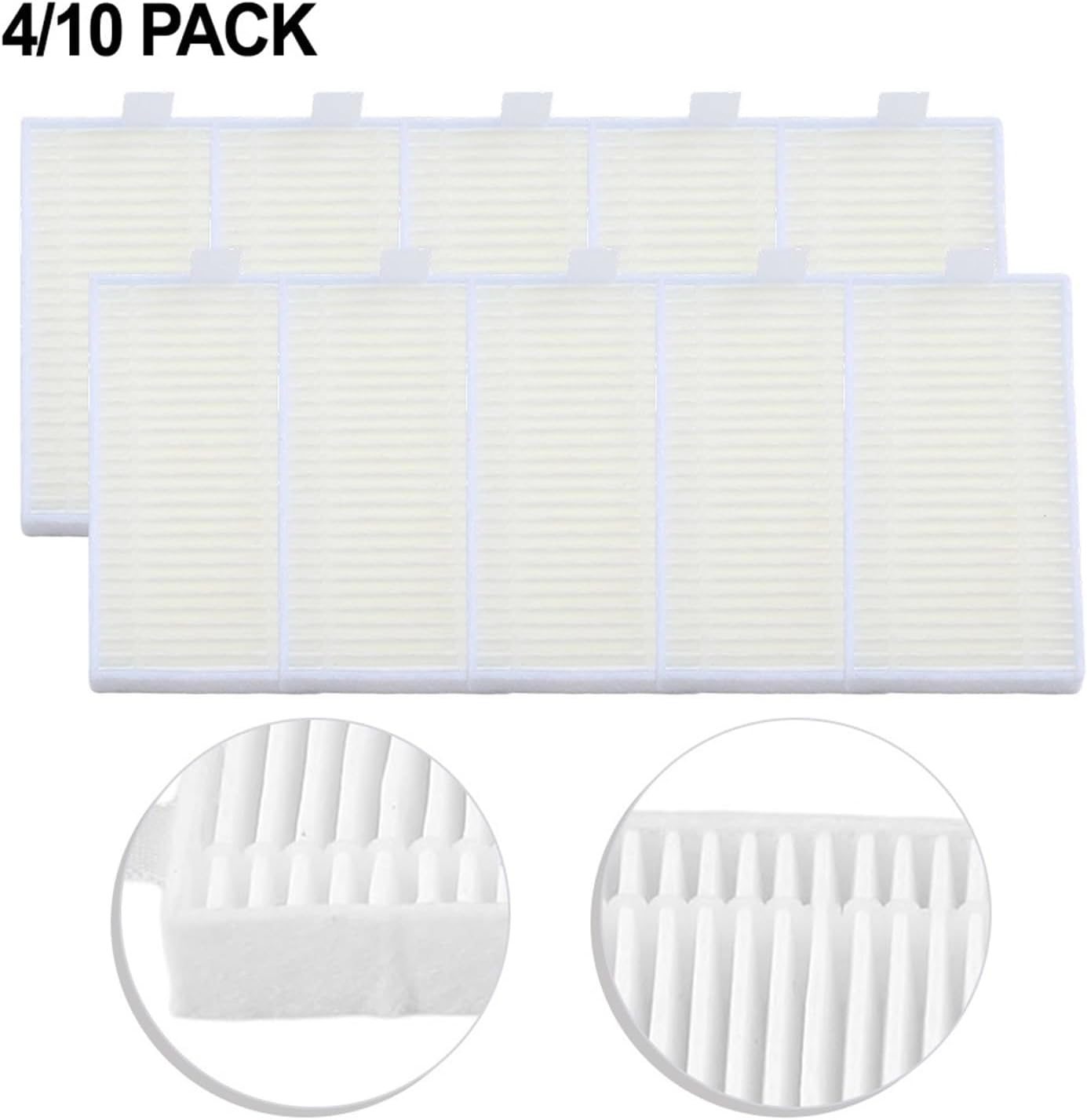 4/10 Vacuum Cleaner Filter Replacement Parts, Compatible For ILIFE A30 Pro, Replaceable And Washable Filters(4pcs)