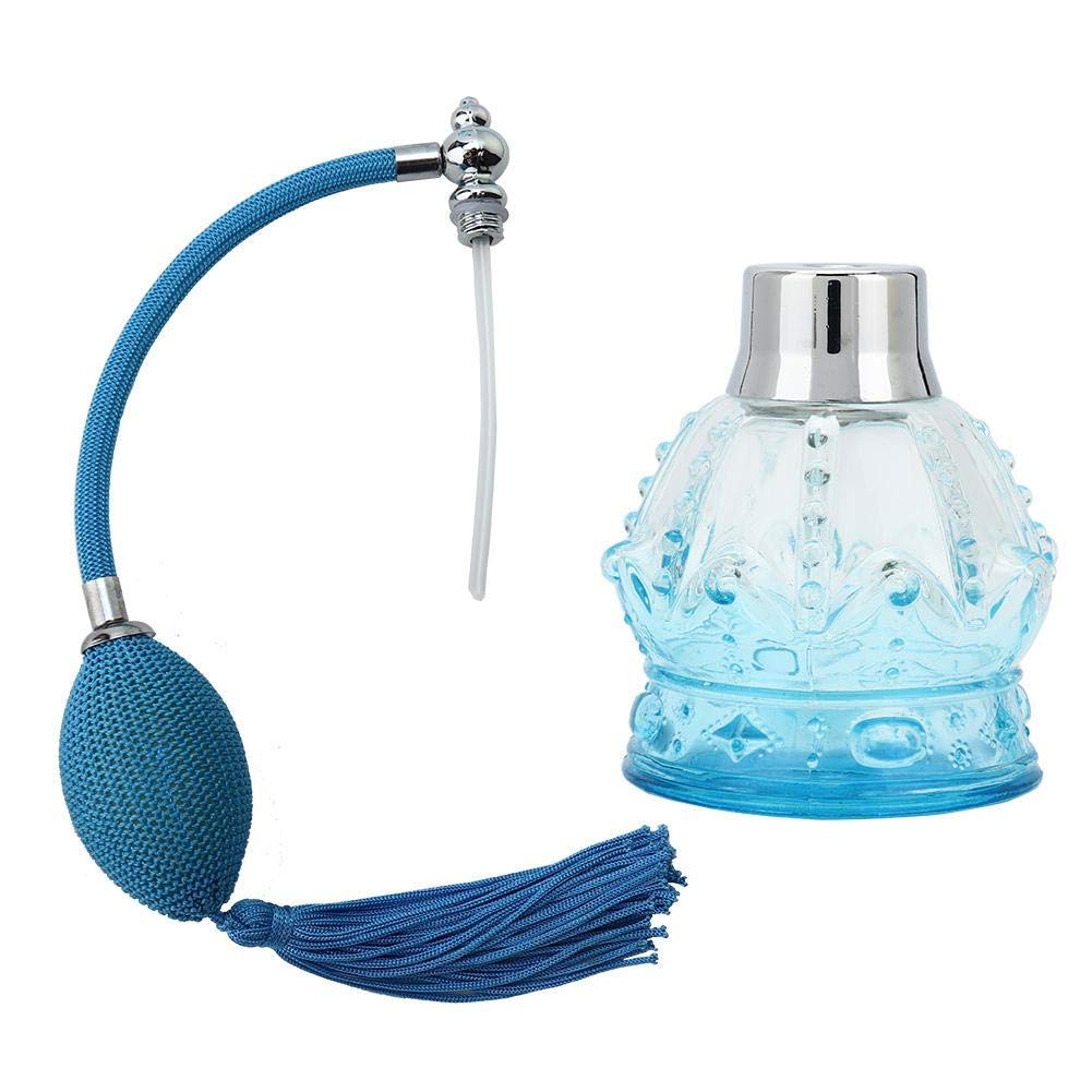 Cimenn Perfume Atomizer Spray Bottle, 80ml Glass Empty Refillable Perfume Bottle Bulb Perfume Bottle Sprayer for Travel Party Portable Makeup Tool