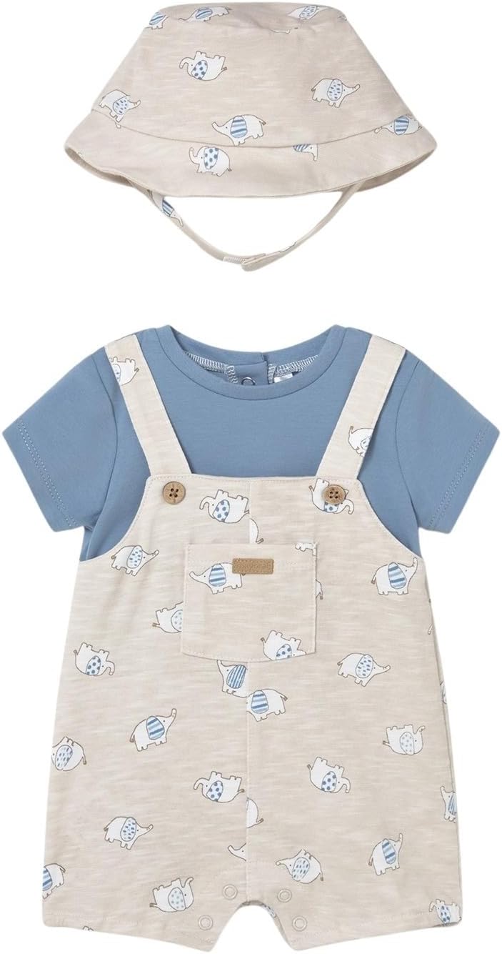 Mayoral Dungaree with hat for Baby-Boys waves