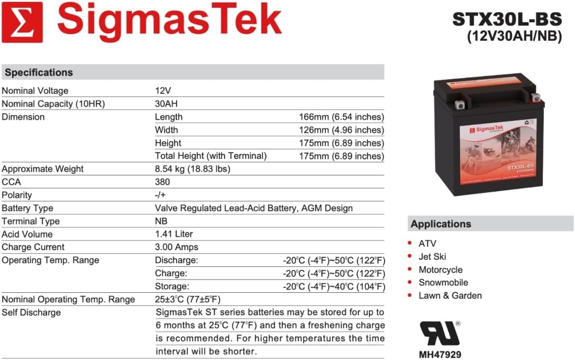 Harley 66010-97D Replacement Battery