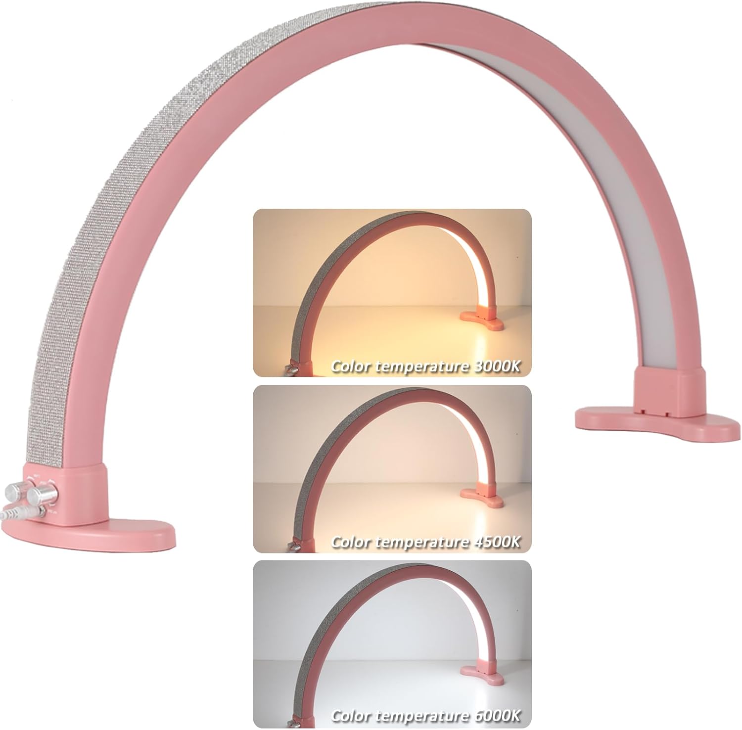 LED Half Moon Nail Desk Lamp, LED Lash Light, LED Half Moon