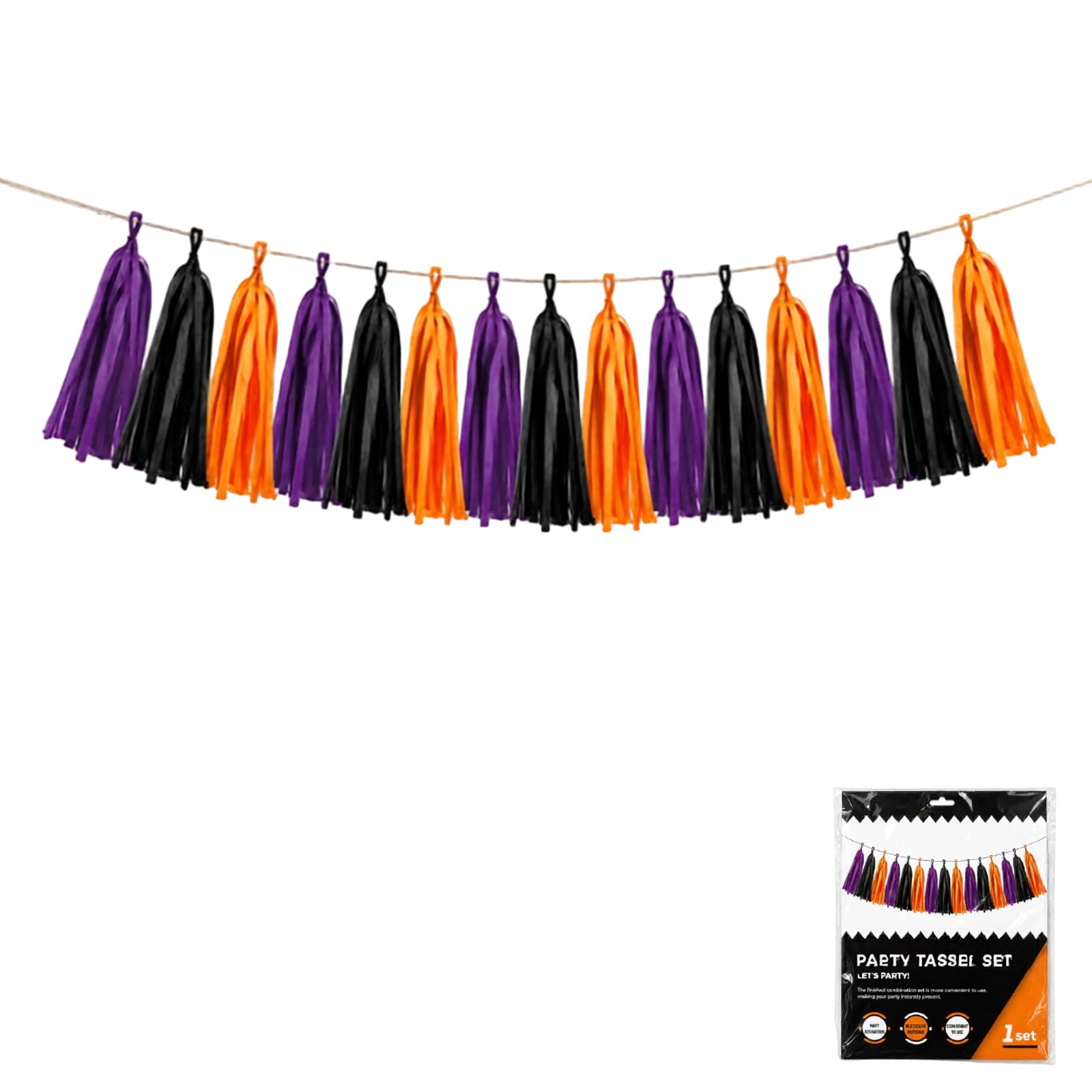 PBIYXQC Backdrop Garland, 15 Strung Tassels with Layered Fringe, 13.77in for Wall and Doorway Decor Fringe Backdrop Wall Doorway Dessert Table Celebration Event Display Decor Photo
