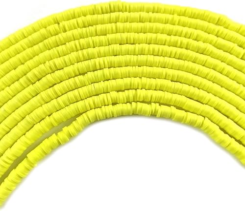 Vista 10 de 3500 cuentas de arcilla plana coloridas de 0.236 pulgadas para bricolaje de polímero redondo hecho a mano para hacer joyas, collares, pulseras, Negro