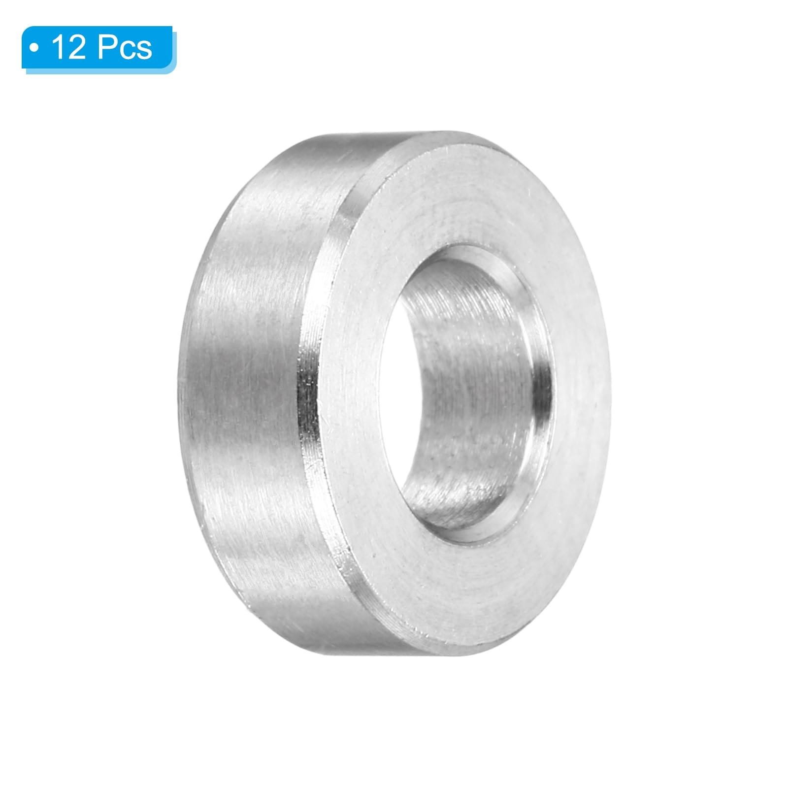 PATIKIL M6 Stainless Steel Spacers, 12Pcs Metal Spacer 6mm ID x 12mm OD x 4mm L Screw Standoff for 1/4" or M6 Screw - Image 3