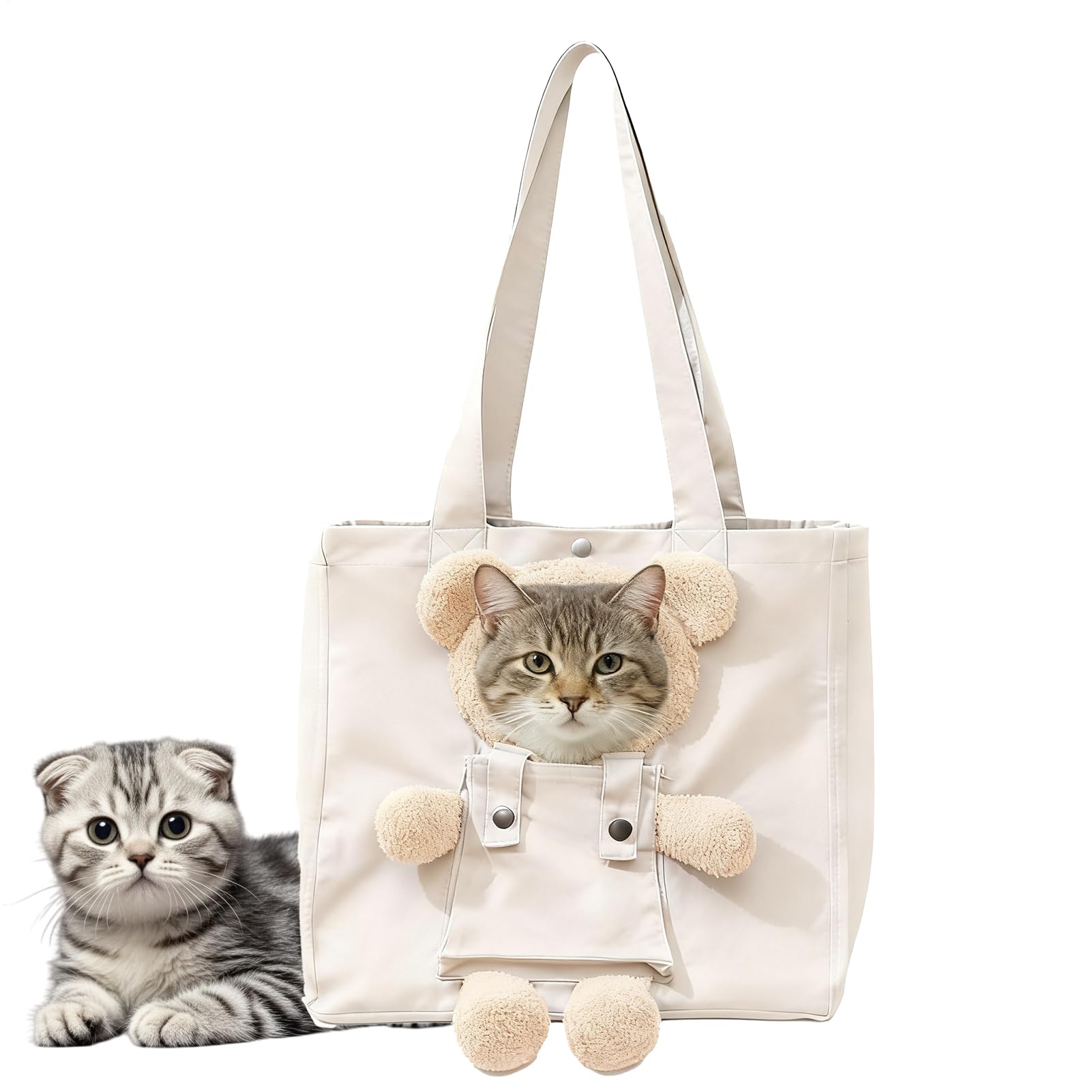 Bolso de hombro para mascotas con ventana transpirable para perros y gatos pequeños
