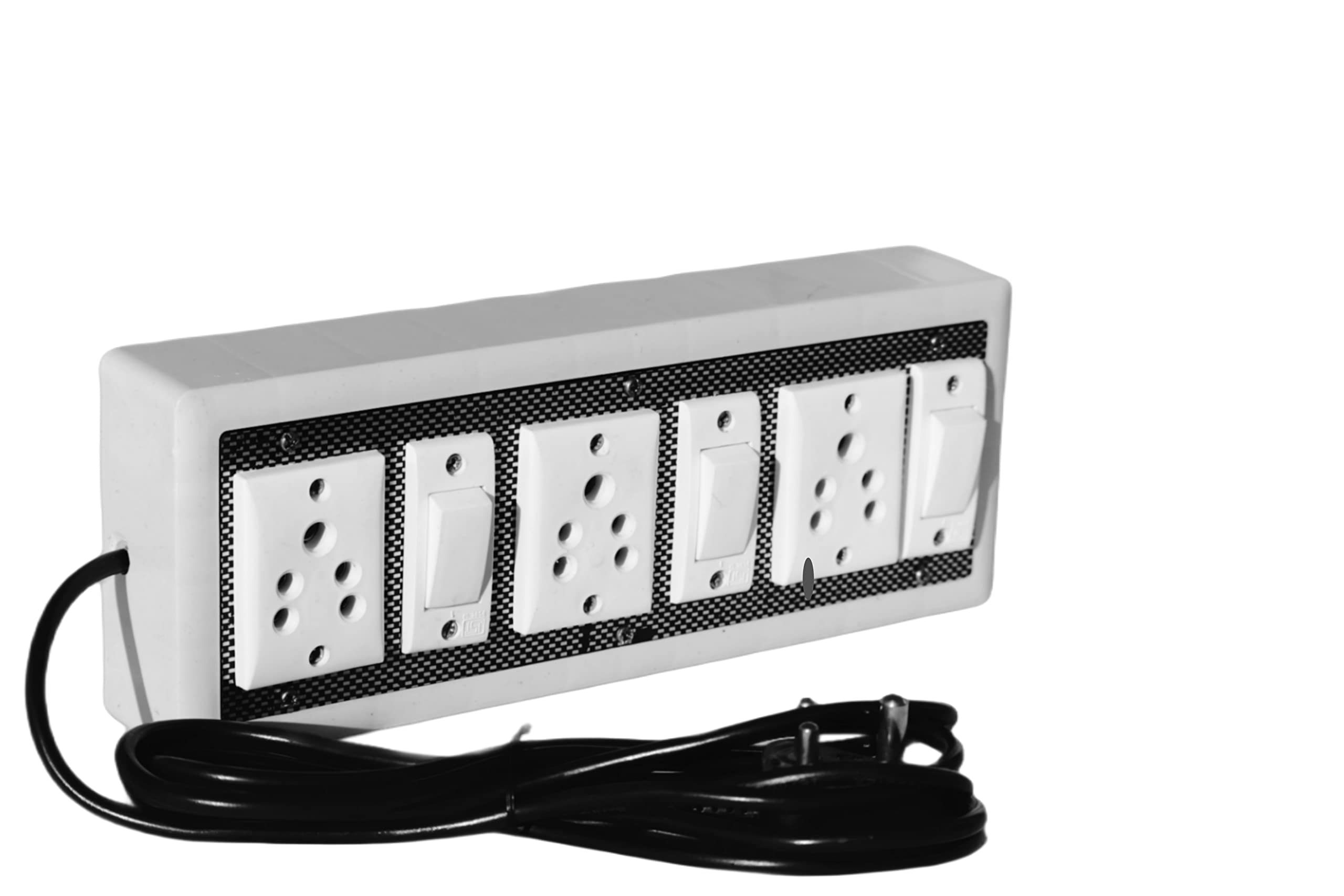 GABANE Modular 6A Extension Board Power | Multi Outlet Electrical Switch Board | Heavy Duty Cord (3 Switch, 3 Socket) (B0BRQK6D5G) Amazon Price History, Amazon Price Tracker
