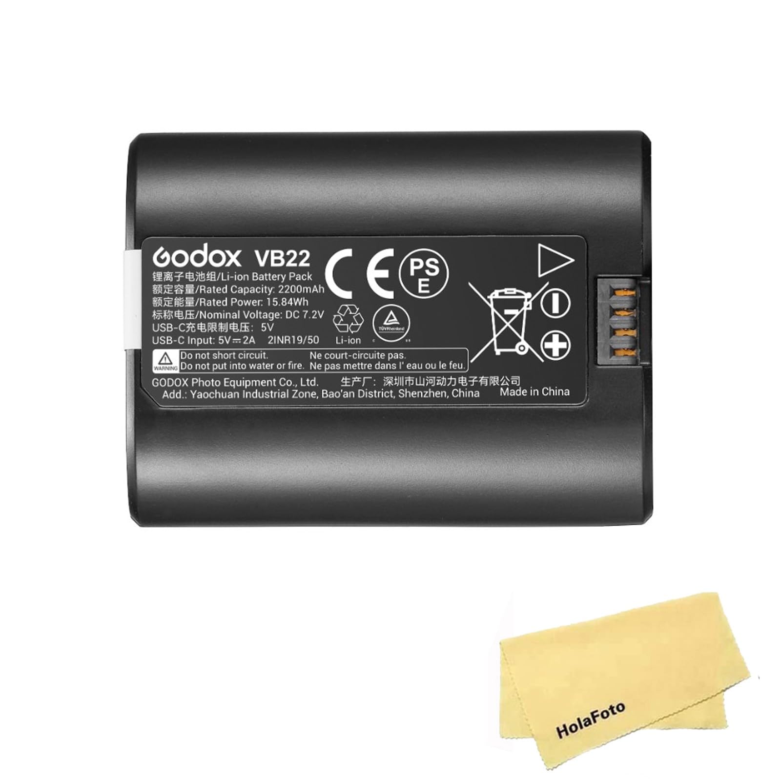 Amazon | GODOX VB22 バッテリーパック 7.2V/2200mAh/15.84Wh