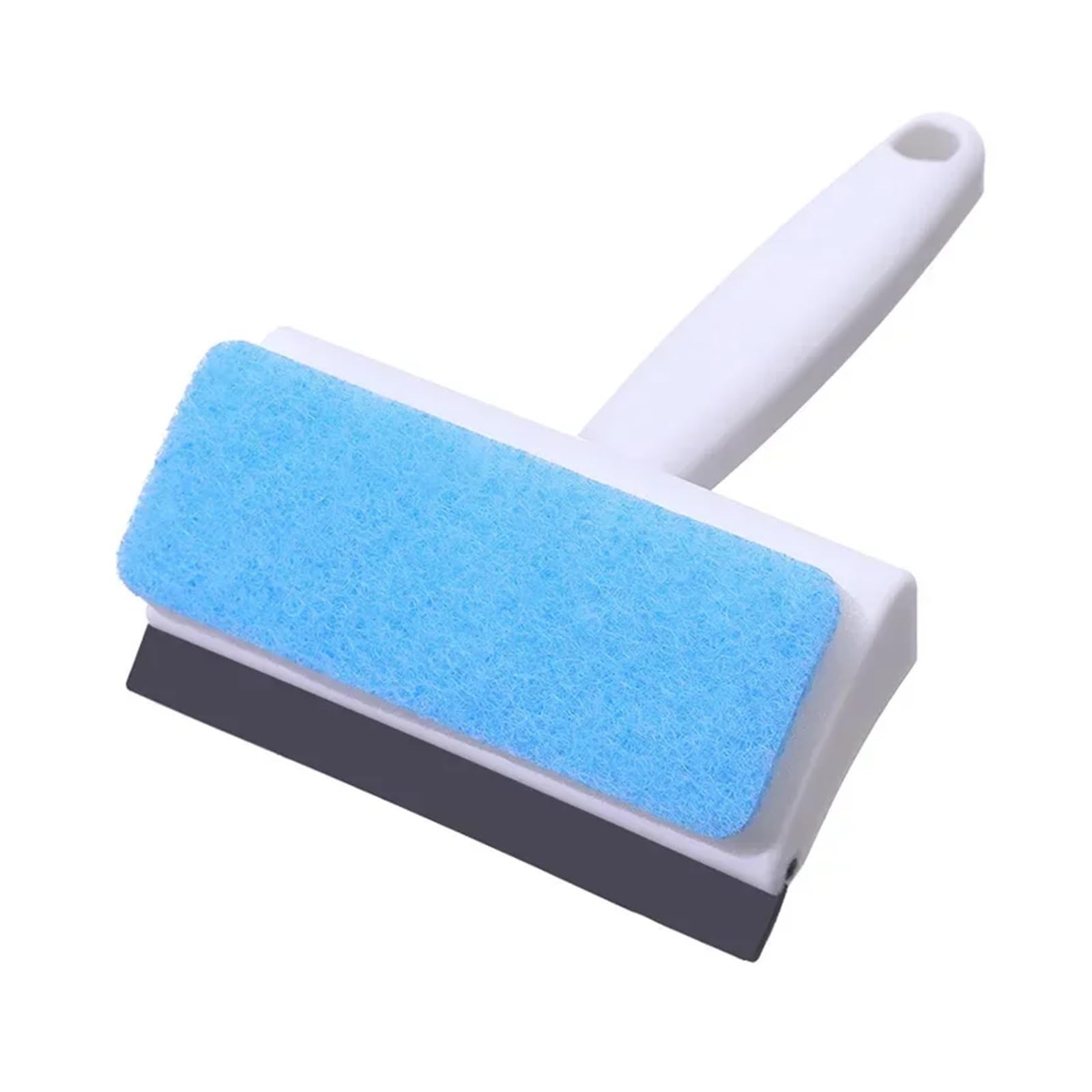 Window Cleaning Brush 2 In 1 Double Sided Glass Cleaner Brush Sponge Squeegee For Windows Mirrors Shower Long Handle Bathroom Car Windshield Cleaning