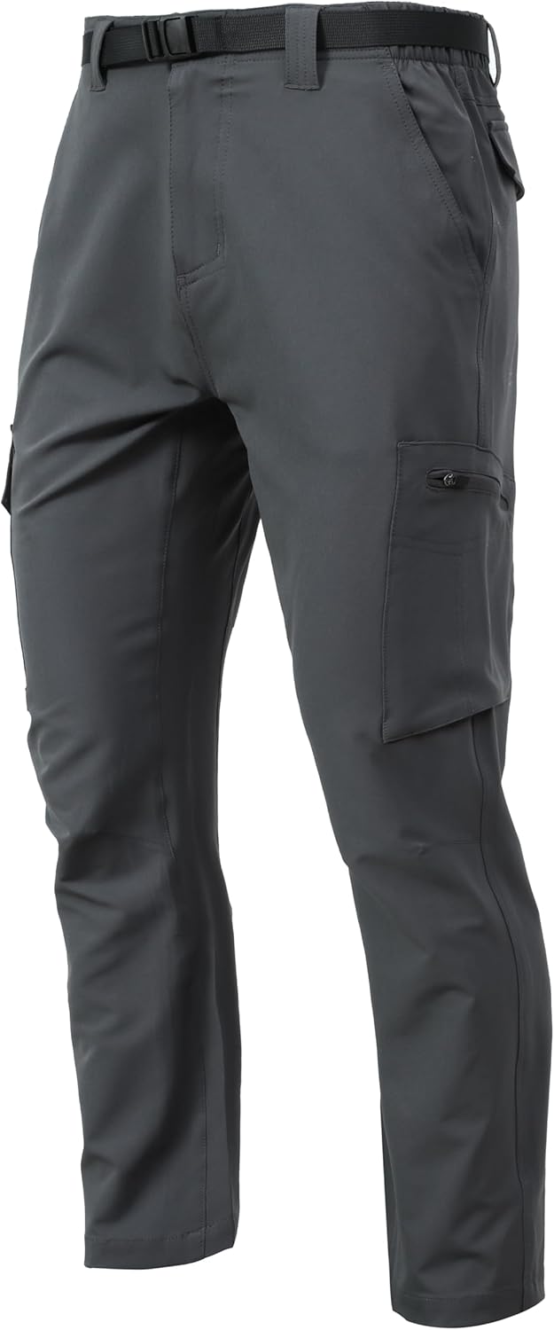 Men’s Lightweight Cargo Pants Waterproof Quick Dry Tactical Pants Outdoor Hiking Pants with Belt Men’s Lightweight Cargo Pants Waterproof Quick Dry Tactical Pants Outdoor Hiking Pants with Belt