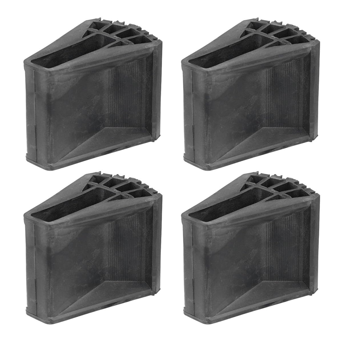 Fundas para patas de escalera Toyvian de PVC negro antideslizantes plegables