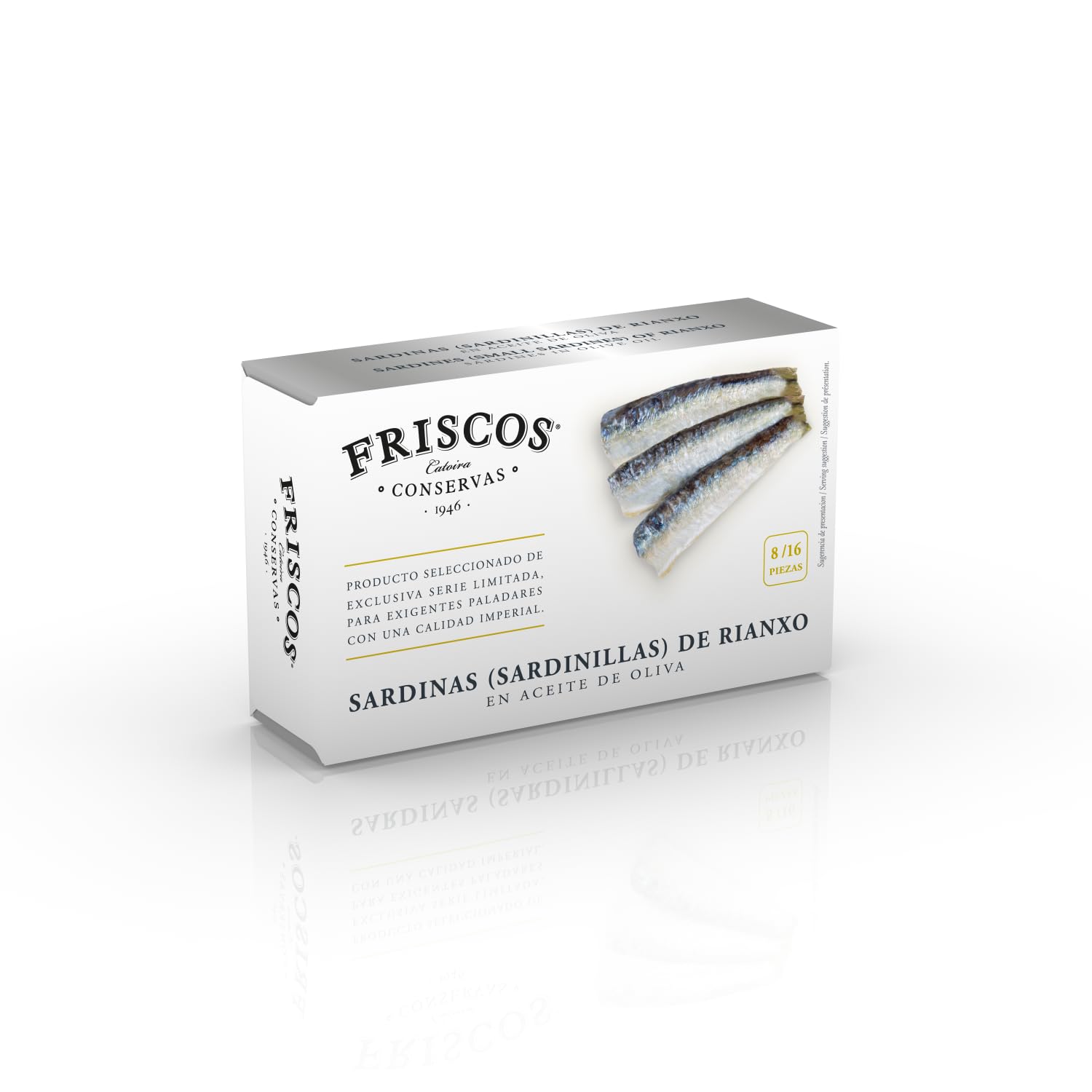 Sardinilla (Xouba) de Rianxo en Aceite de oliva 8/16 piezas 12 unidades