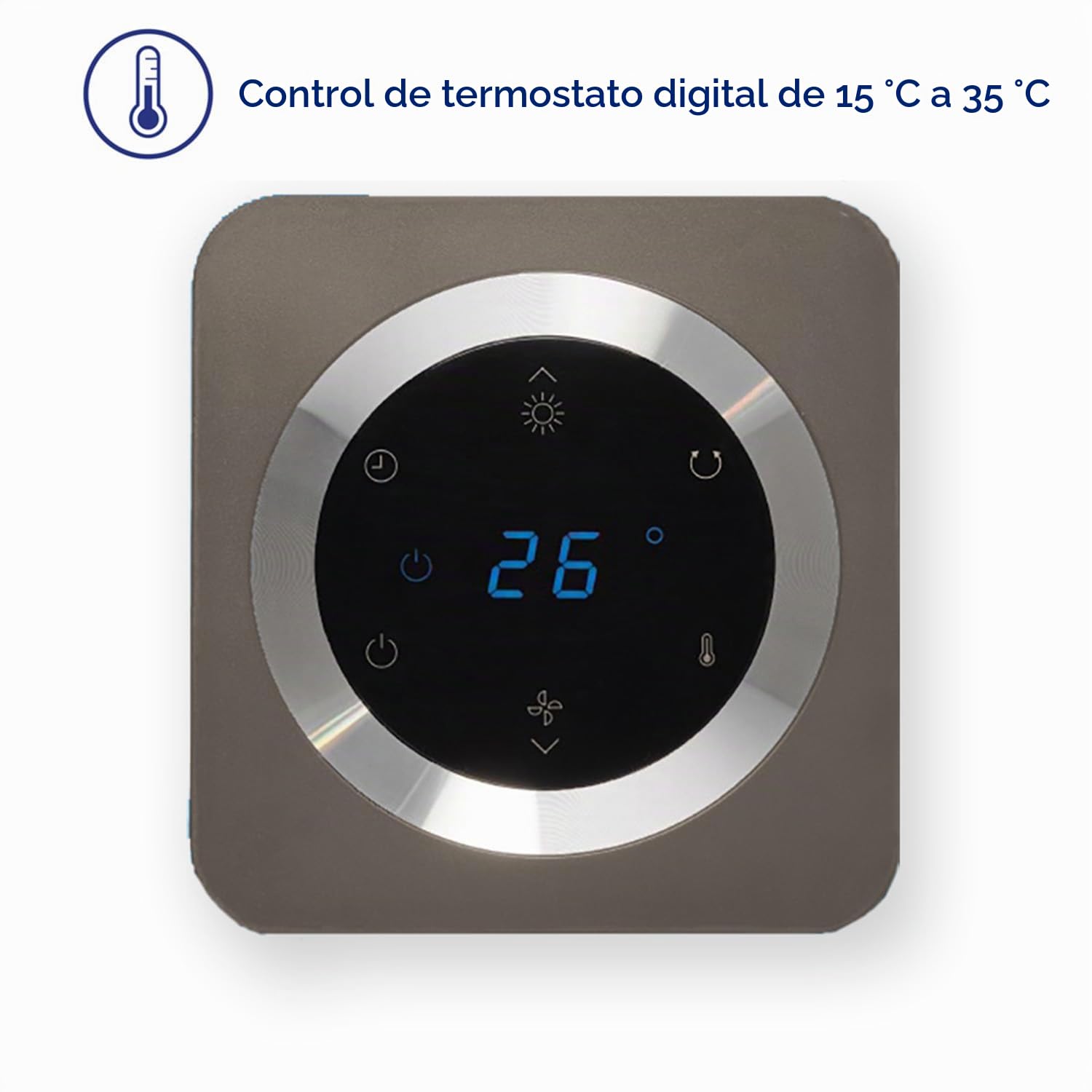 Clean Air Optima CA-904C - Calefacción de ventilador - Calefacción y refrigeración - Calefacción: 1000/2000 Watt - Termostato 15-35 °C - Oscilación 80° - Filtro de polvo – Espacios hasta 40m²/100 m³