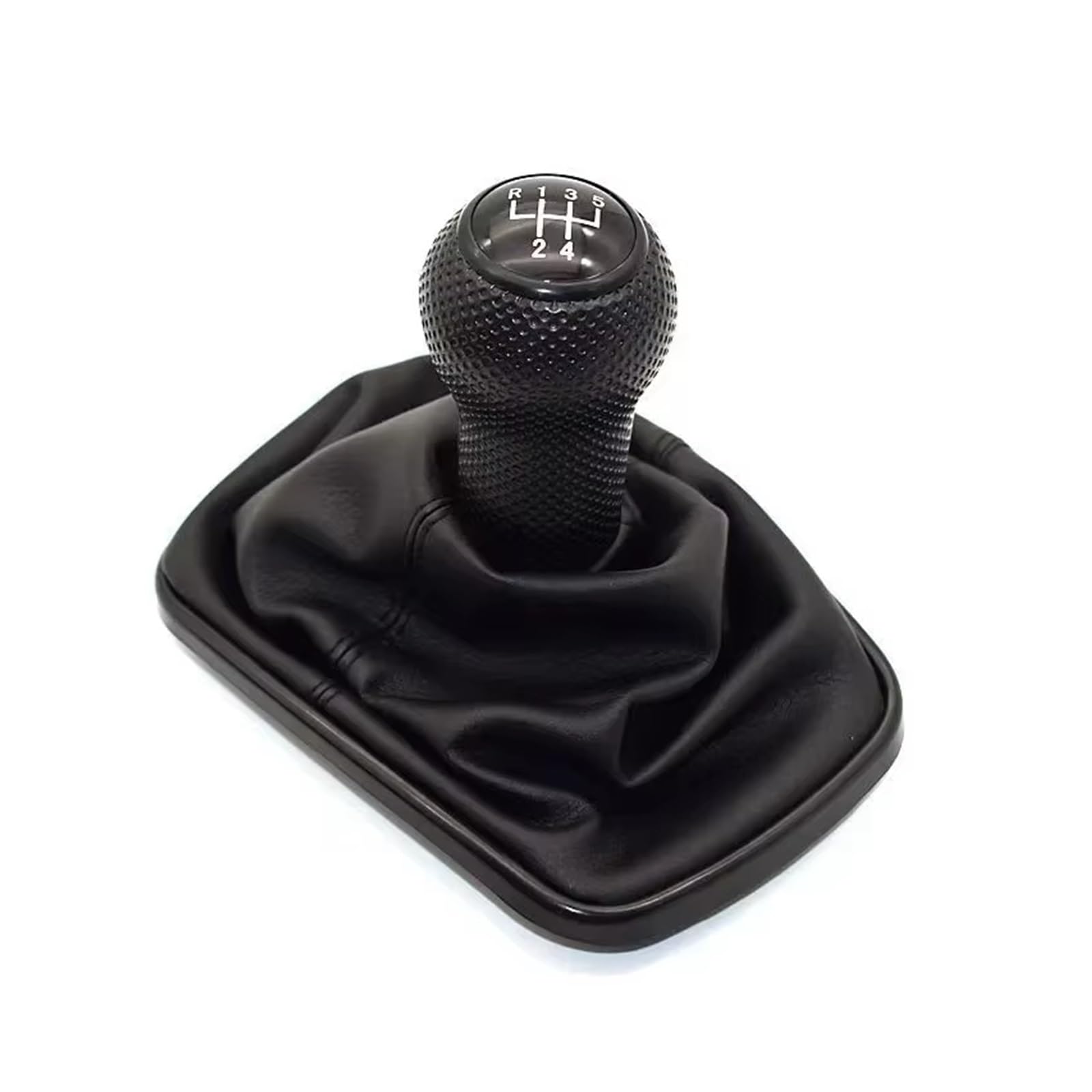 Qwqaab 5 Speed C Manual Gear Knob For Golf 4 Iv Mk4 For Gti R32 For Jetta Bora Manual Gear Shift Knob Pu Gaiter Boot 5/6 Speed 12Mm(5 Speed C)