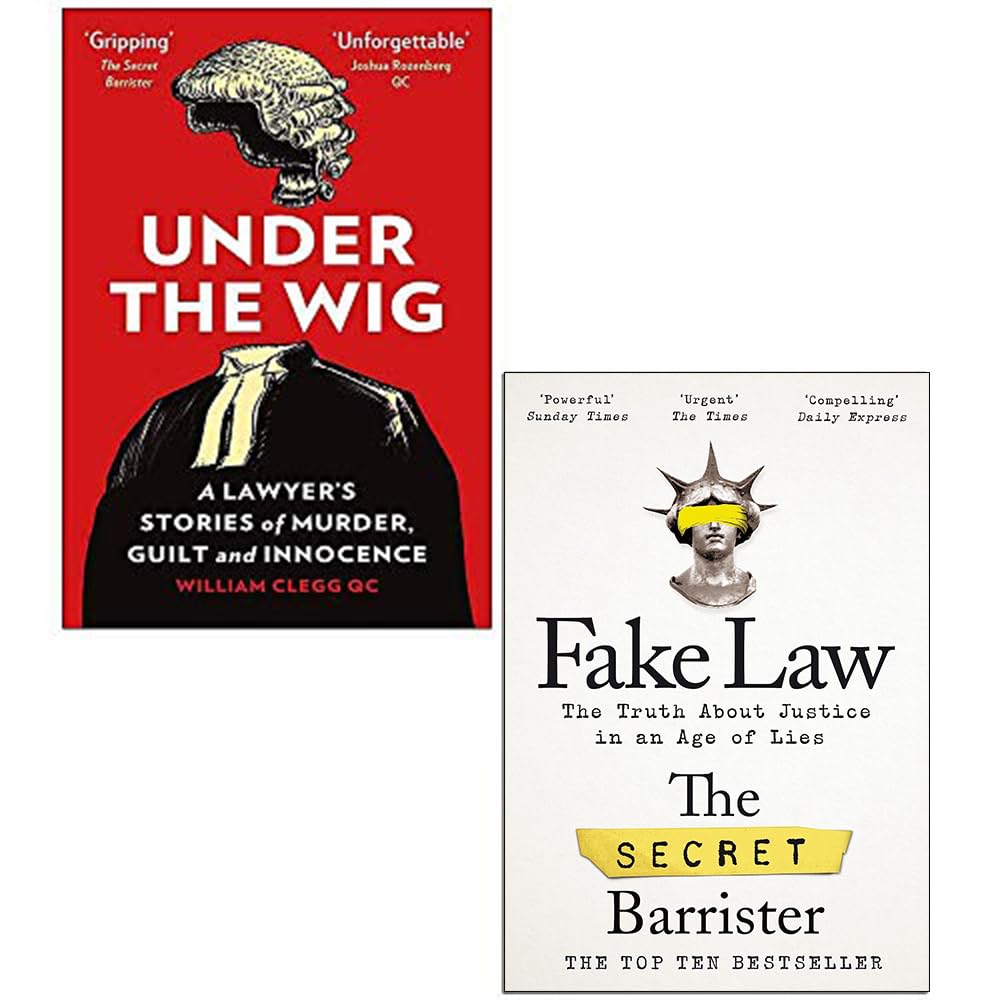 Quercus,Picador Under the Wig and Fake Law 2 Books Collection Set
