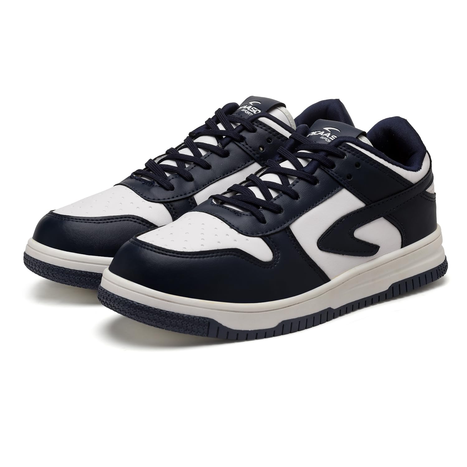 PC AIR JR-7 Sneaker for Men | TPR Sole Extra Running Shoes | Lightweight & Comfortable | Sneaker Lace Up | Running, Cycling, Gym | Ideal for Gents & Boys White-Navy Blue (B0D2HXKCK7) Amazon Price History, Amazon Price Tracker