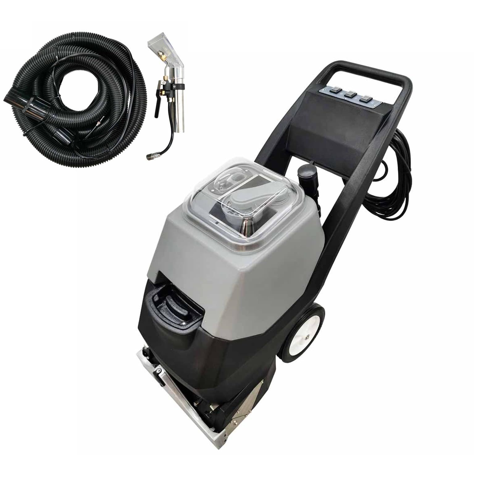 WYDDDARY 1400RPM Commercial Hand Push Carpet Cleaning Machine 2320W Hotel Carpet Extractor 3-in-1 Carpet Cleaner 110V