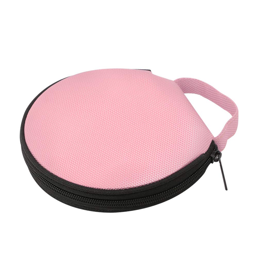 Sac De Rangement pour CD, Pochette à Glissière Rose, Tissu Oxford, 20 Disques, Taille Unique