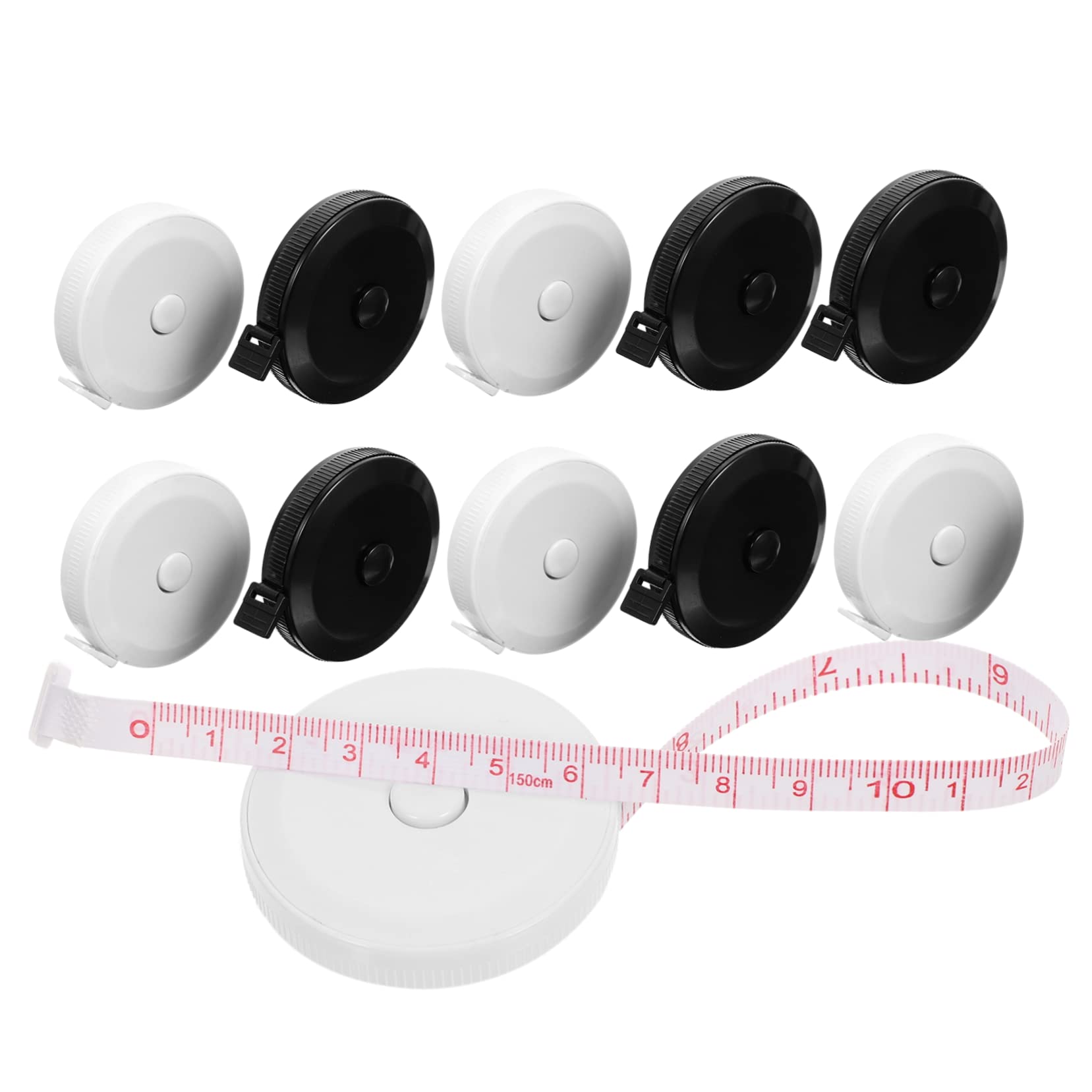 Holibanna 10Pcs Mini Soft Tape Measure Dual Sided Measuring Tape for Sewing Body Measurement Portable and Lightweight for Home Office and Craft Use