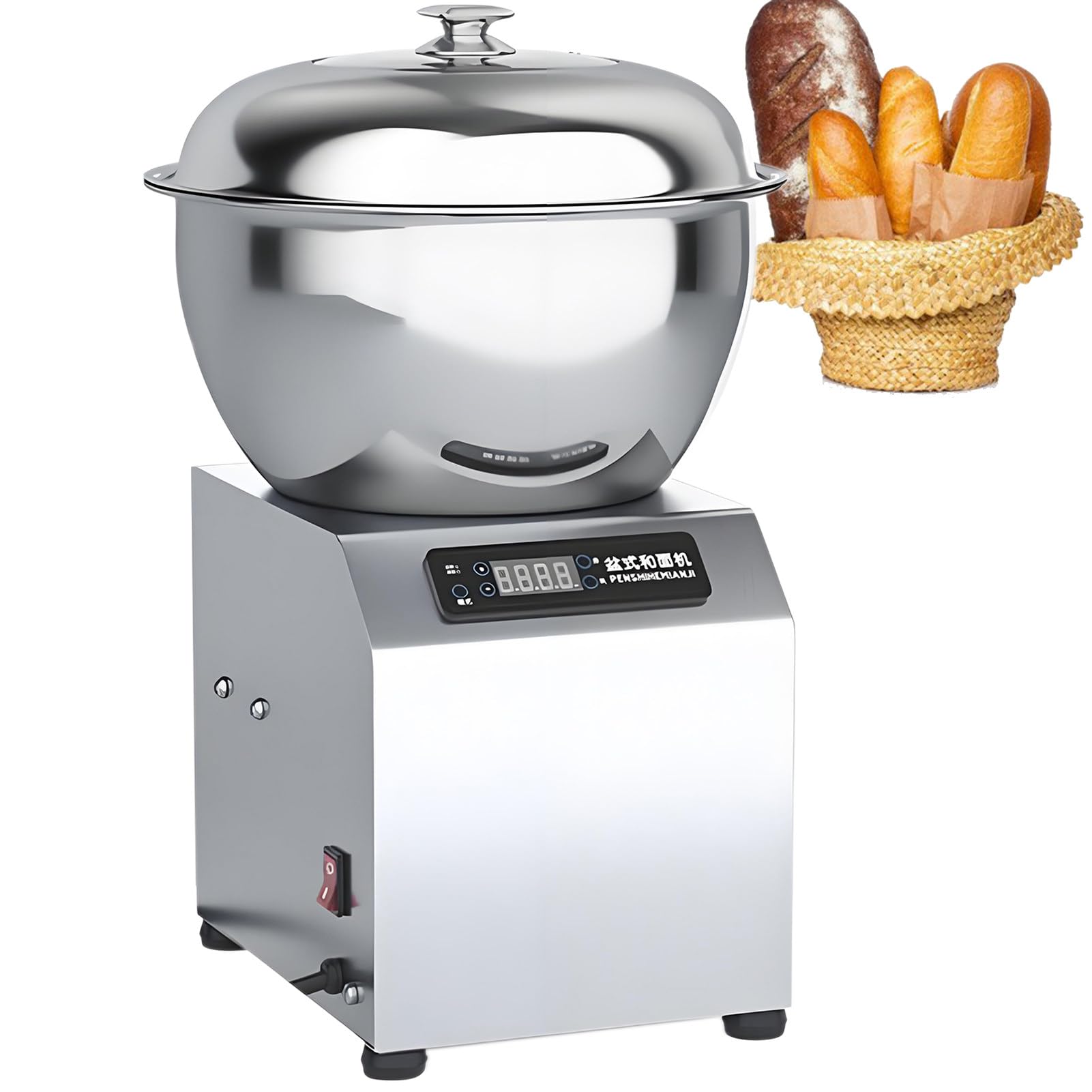 Impastatrice - Impastatrice Elettrica in Acciaio Inox, Impastatrice Automatica con Timer - Impastatrice Planetaria di Grande capacità per La Cottura Domestica 8kg