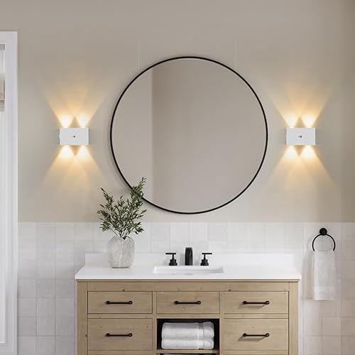 Miniatura 5 de ANKBOY Lámpara de pared con sensor de movimiento, funciona con pilas, luces de pared para interiores con interruptor, lámpara de pared inalámbrica