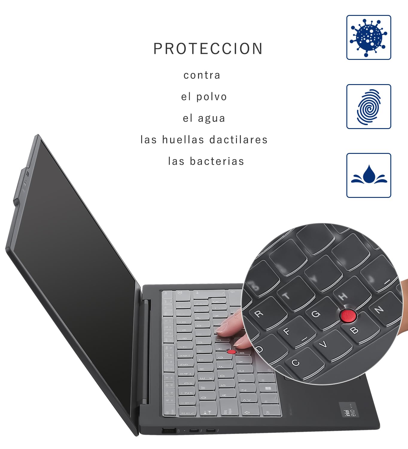 Funda protectora para teclado ThinkPad T14 Gen 5/T14s Gen 6/T14s Gen 5/T14P Gen 2/P14s Gen 5/L14 Gen 5, versión 2024~2025 Lenovo de 14 pulgadas