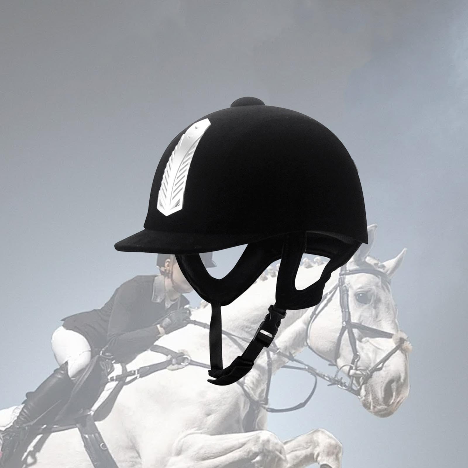Casco Ecuestre para Equitación Gorra de Montar Casco de Protector Ventilado Respirable con Material PP Adecuado para Protección en Deportes