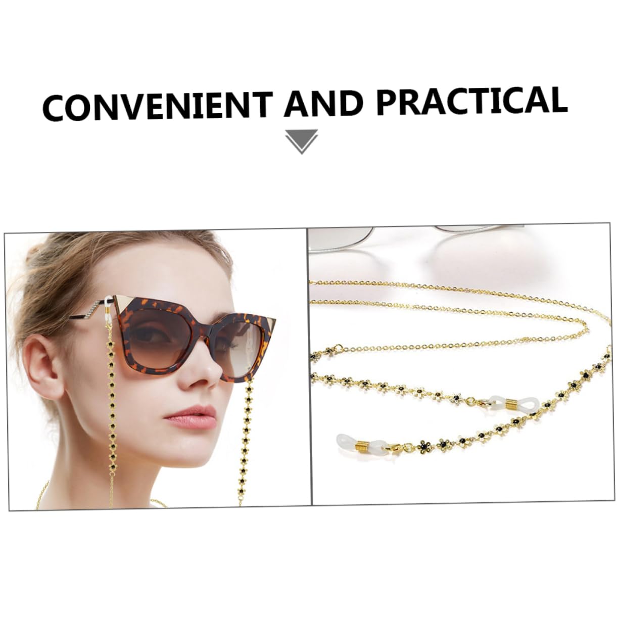 SOIMISS 9piezas Cadena De Gafas De Flores Pequeñas De Resistente Cadena Para Anteojos y Máscaras Diseño