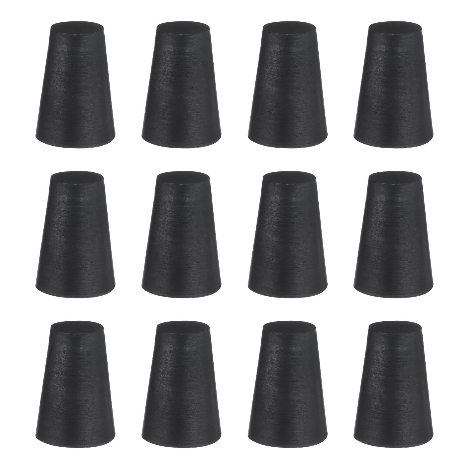 uxcell 12 Pcs Silicone Rubber Tapered Plug, 13mm to 18mm High-Temperature Solid Rubber Stoppers Silicone Plugs for Hole Plugs, Spraying, Coating, Painting Protection, Black, 25mm — Amazon image 15