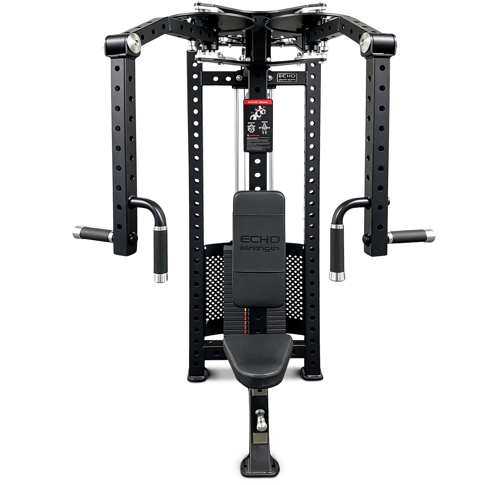 Commercial-Grade Strength Exercise Equipment with 220lb Weight Stack, 3"x3" 12-Gauge Steel Tubing for Home &amp; Gym, Multi-Function Trainer Machine for Strength Training &amp; Body Building