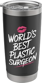 World'S Best Plastic Surgeon, Plastic Surgery Doctor Stainless Steel Insulated Tumbler