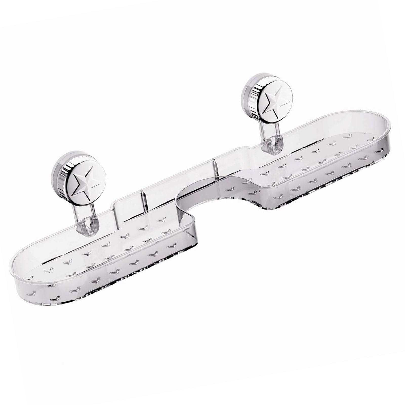 QERPON Suction Cup Shower Caddys Bath Organizers with Large Capacity Not Drilling Bathroom Organizers Shelf Kitchen Rack