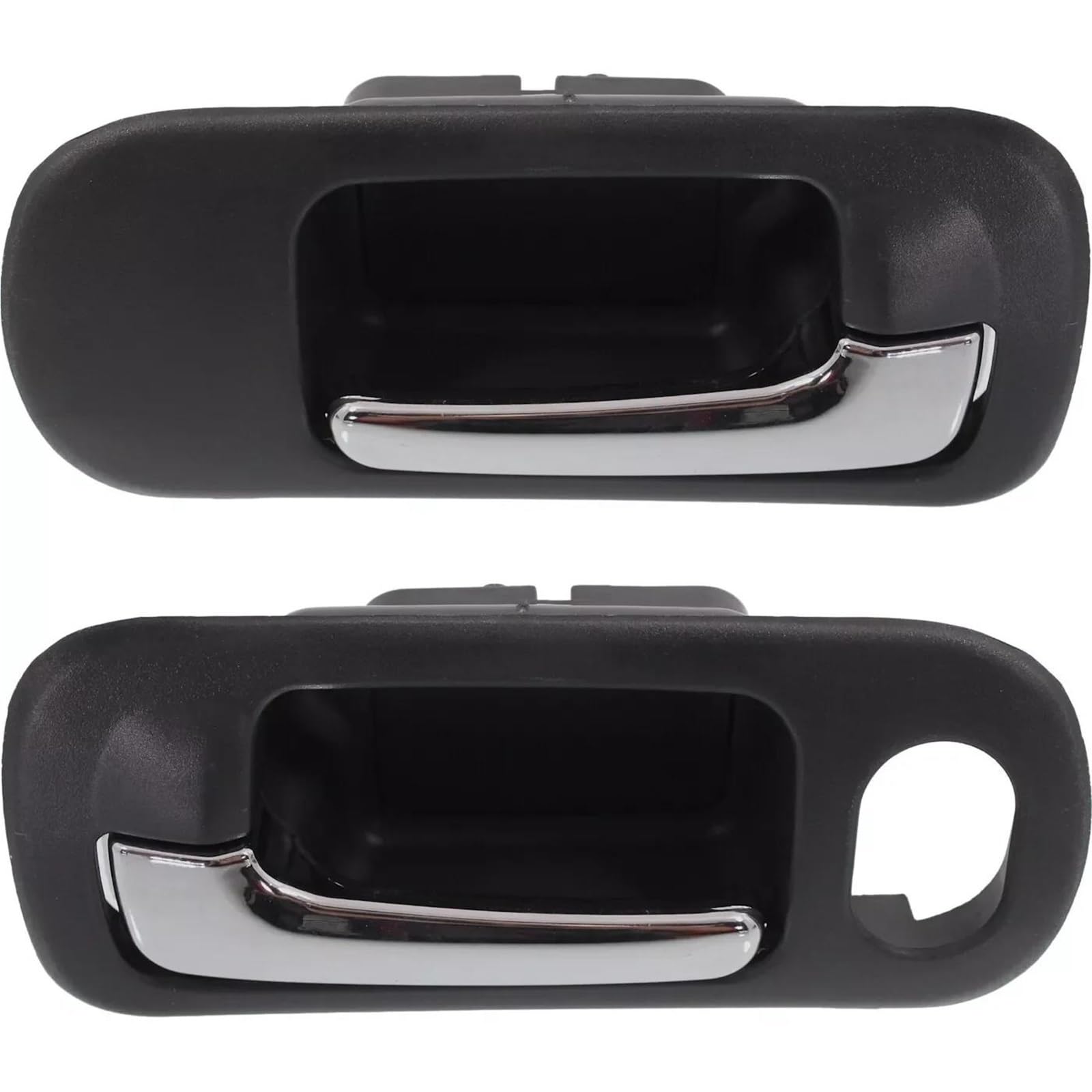 SLIMES 1Pair for Civic Sedan 2001-2005 Front Inside Door Handle Chrome+Black LH+RH 72161S5AA21ZA 72120S5A003ZA