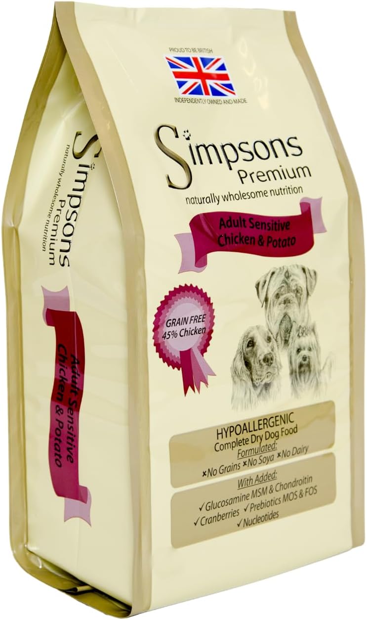 Simpsons Premium Complete Adult Sensitive Chicken and Potato, 2Kg
