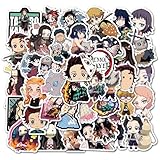 For 鬼滅の刃 ステッカー 50枚セット かわいいアニメ for 鬼滅の刃 シール 防水デカール 可愛い おしゃれ 漫画 DIYステッカー ダイアリー スーツケース スノーボード スーツケース ギター 車 水筒 自転車 スケートボード オートバイ ヘルメット PC 携帯電話 ノート 素材 テープ シール 学生 記念日 ギフト 誕生日 プレゼント 日記 文房具