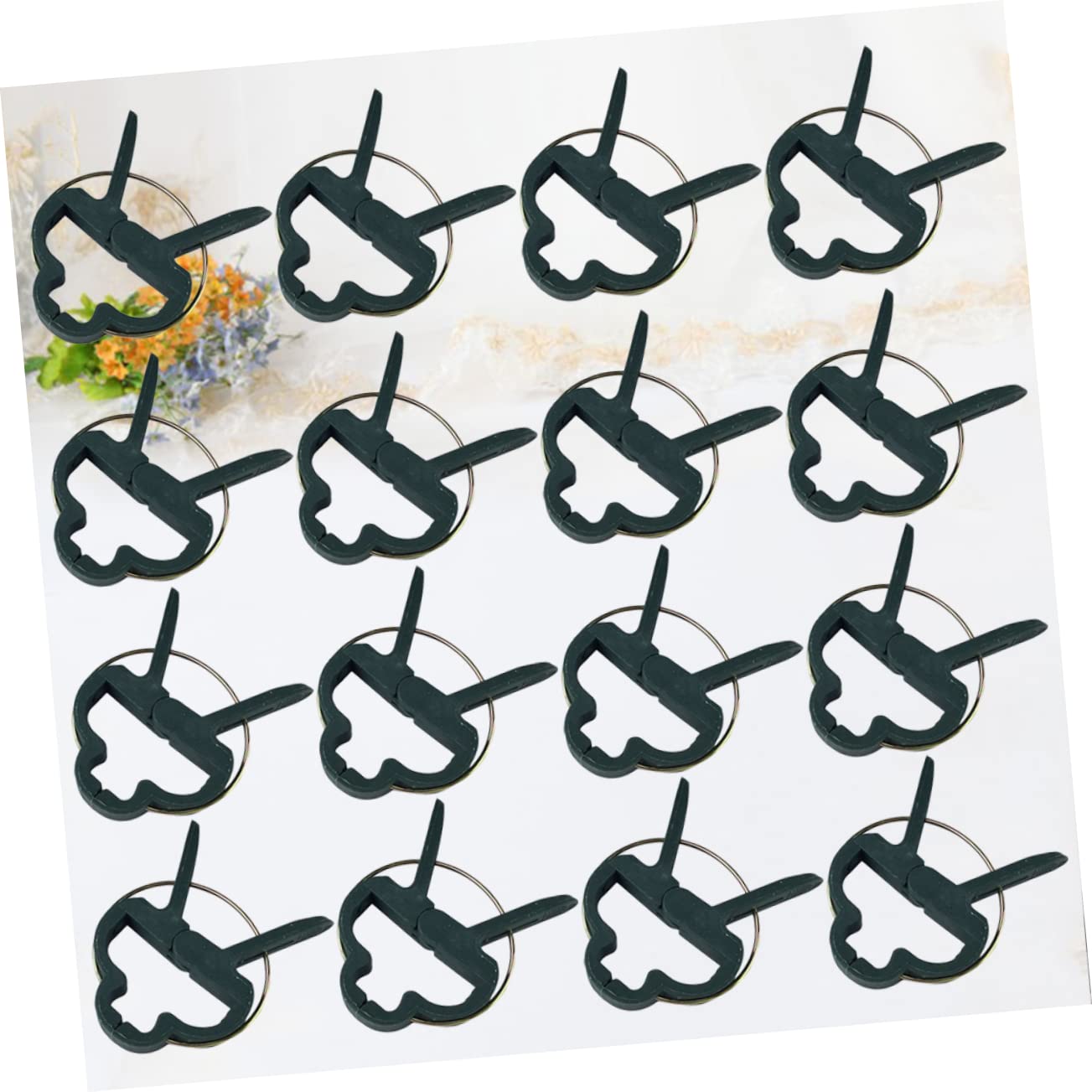 Clips pour Plantes Verts en PE, 80 Pièces pour Tiges, Vignes et Tomates