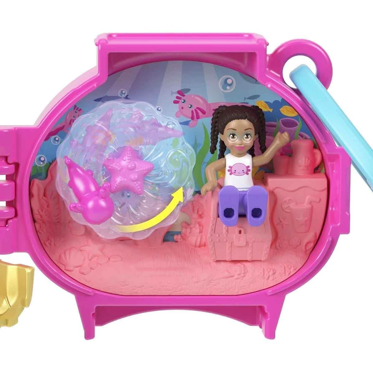 Amazon.com: Polly Pocket Collectible Axolotl Pet Compact Playset for Girls  Ages 4 and Up : Toys & Games