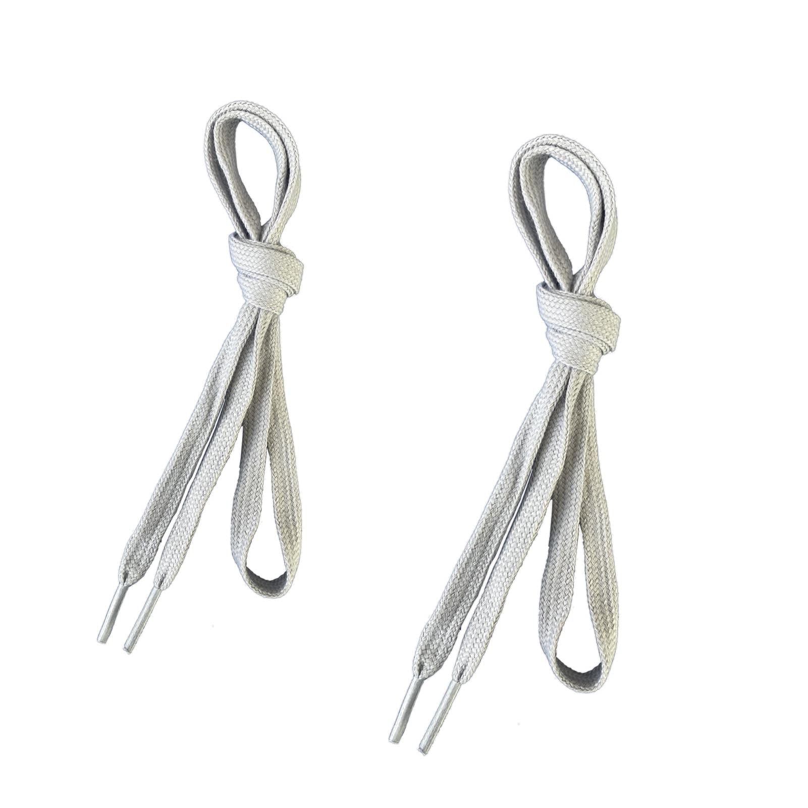 Curtual Flat Shoelaces Wide Cotton Hollow Thick Shoe laces Athletic Shoe Laces Pants Lace Strings 2 Pair