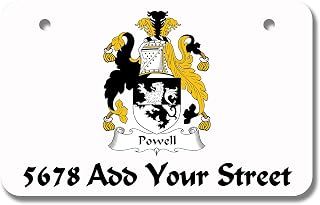 Powell Coat of Arms/Powell Family Crest License/Vanity Plate – Made in The U.S.A.