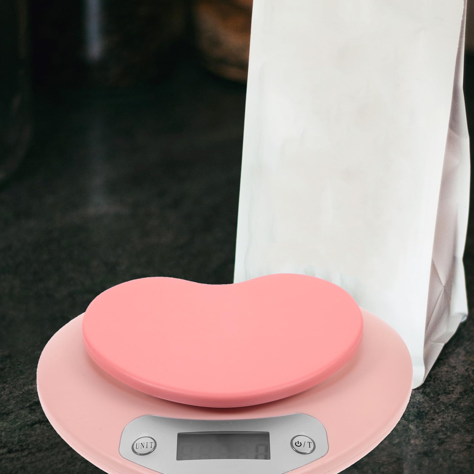 Sosoport Báscula Electrónica de Cocina Precisa 1 Plástico Multiusos Diseño Compacto para Hornear y Cocinar Báscula Digital Portátil